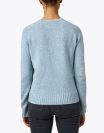 Back image thumbnail - Ines de la Fressange - Oh Darling Blue Cashmere Sweater