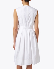 Back image thumbnail - Peserico - White Belted Dress
