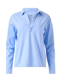 Product image thumbnail - Frank & Eileen - Patrick Blue Popover Henley Top