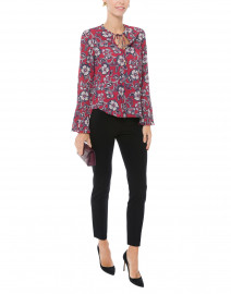 Contessa Red Floral Blouse