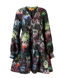 Product image thumbnail - Stine Goya - Jasmine Black Multi Print Organza Dress
