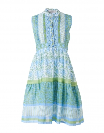 Taryn Green and Blue Floral Cotton Dress