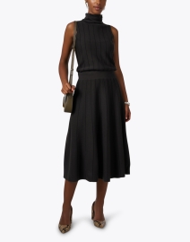 Look image thumbnail - TSE Cashmere - Charcoal Grey Ribbed Skirt