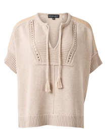 Sand Cotton Knit Pullover