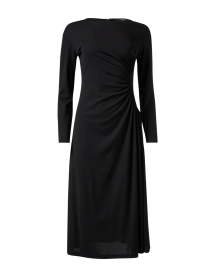 Romania Black Ruched Dress