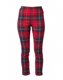 Plaidly Red Plaid Pull On Pant