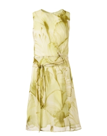 Product image thumbnail - Santorelli - Nadia Green Print Dress