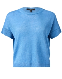 Vista Blue Linen Sweater