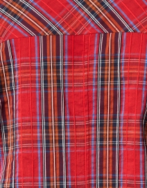 Fabric image thumbnail - Finley - Mystie Red Plaid Cotton Blouse