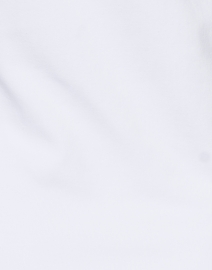 Fabric image thumbnail - E.L.I. - White Pima Cotton Ruched Sleeve Tee