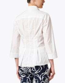 Back image thumbnail - Finley - Rockly White Cotton Blend Shirt