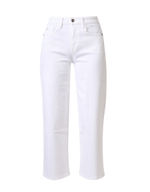 White Wide Leg Cropped Jean
