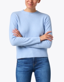 Front image thumbnail - Weekend Max Mara - Filtro Blue Cashmere Sweater