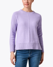 Front image thumbnail - Kinross - Lavender Cotton Sweater