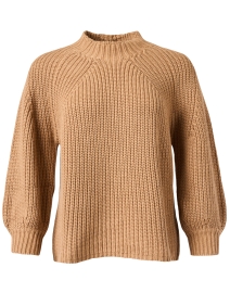 Product image thumbnail - Apiece Apart - Camel Cotton Ribbed Sweater