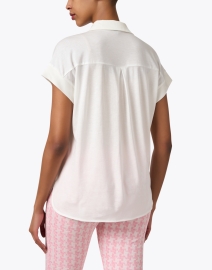 Back image thumbnail - Repeat Cashmere - Cream Collared Blouse