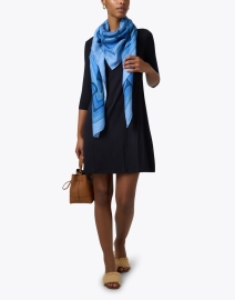 Look image thumbnail - Majestic Filatures - Navy Soft Touch Boatneck Dress
