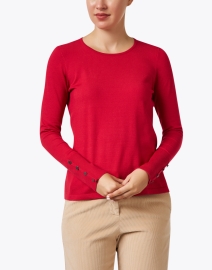 Front image thumbnail - J'Envie - Red Button Cuff Top