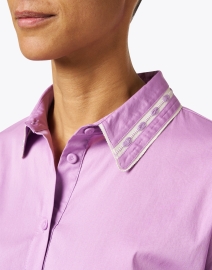 Extra_1 image thumbnail - Purotatto - Purple Cotton Shirt Dress