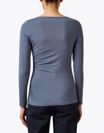 Back image thumbnail - Vince - Grey Ruched Top