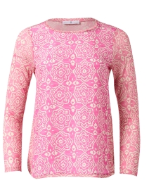Product image thumbnail - WHY CI - Pink Tile Print Top
