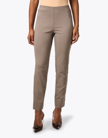 Front image thumbnail - Equestrian - Milo Taupe Stretch Pull On Pant
