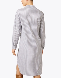 Back image thumbnail - Brochu Walker - Ashland Grey Stripe Shirt Dress