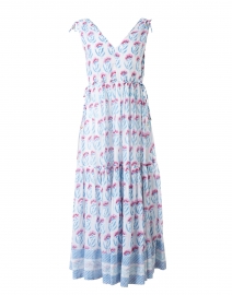 Poppy Blue Print Maxi Dress