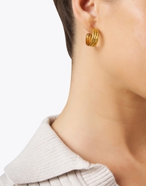 Look image thumbnail - Sylvia Toledano - Gold Hoop Earrings 