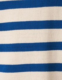 Fabric image thumbnail - White + Warren - Blue and Cream Striped Sweater