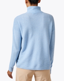 Back image thumbnail - Kinross - Blue Turtleneck Sweater