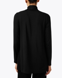 Back image thumbnail - Eileen Fisher - Black Jersey Tunic Top