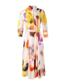 Product image thumbnail - Jason Wu Collection - Multi Printed Silk Shirt Dress