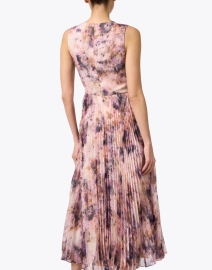 Back image thumbnail - Jason Wu Collection - Violet Multi Printed Silk Chiffon Dress
