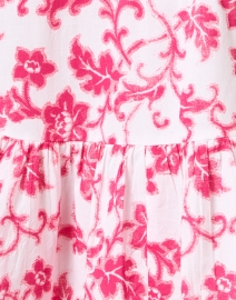 Fabric image thumbnail - Ro's Garden - Deauville Pink and White Print Shirt Dress