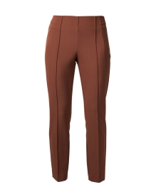 Product image thumbnail - Lafayette 148 New York - Gramercy Brown Stretch Ankle Pant
