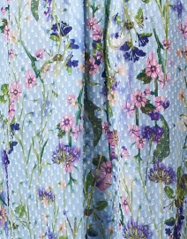 Fabric image thumbnail - Marc Cain - Fioretti Blue Floral Swiss Dot Dress
