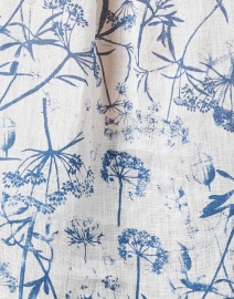 Fabric image thumbnail - 120% Lino - White Printed Linen Blouse 
