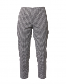 Audrey Black and White Check Stretch Cotton Pant