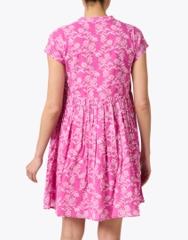Back image thumbnail - Ro's Garden - Feloi Pink Floral Dress