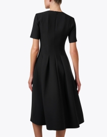 Back image thumbnail - Lafayette 148 New York - Black Wool Silk Dress
