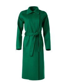 Mandy Green Tie Waist Wool Coat