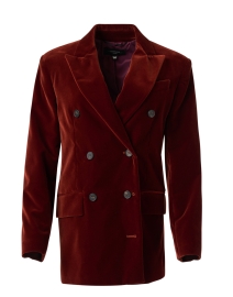 Aquile Red Velvet Jacket