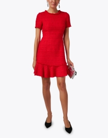 Look image thumbnail - Santorelli - Manta Red Tweed Sheath Dress
