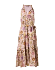 Rosalie Pink Metallic Print Dress