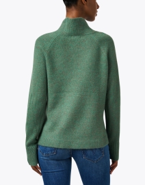 Back image thumbnail - Cortland Park - Parker Green Cashmere Sweater