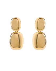 Gold Drop Clip Earrings