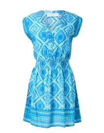 Anna Blue Print Dress