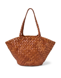 Product image thumbnail - Loeffler Randall - Kai Brown Woven Leather Tote Bag