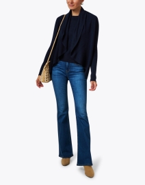 Look image thumbnail - Repeat Cashmere - Navy Cashmere Circle Cardigan